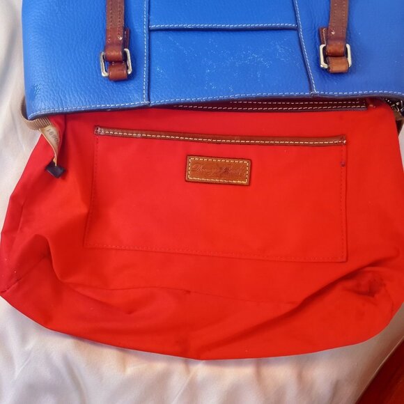 Dooney & Bourke Blue and Brown Shoulder Bag - Picture 7 of 16